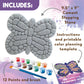 MindWare Paint Your Own Stepping Stone Butterfly, Rock Painting Kit, Stepping Stones Crafts for Kids Ages 8 & up