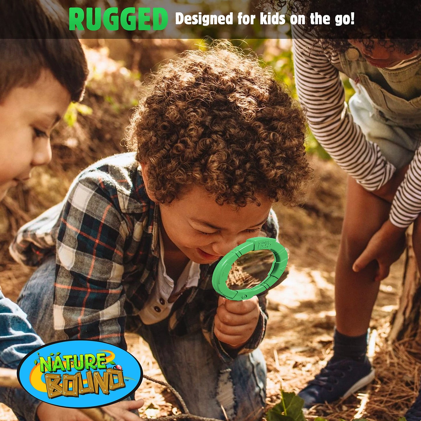 Nature Bound Big Magnifying Lense Toy, Green With Orange And Brown Trim, Model: Nb504