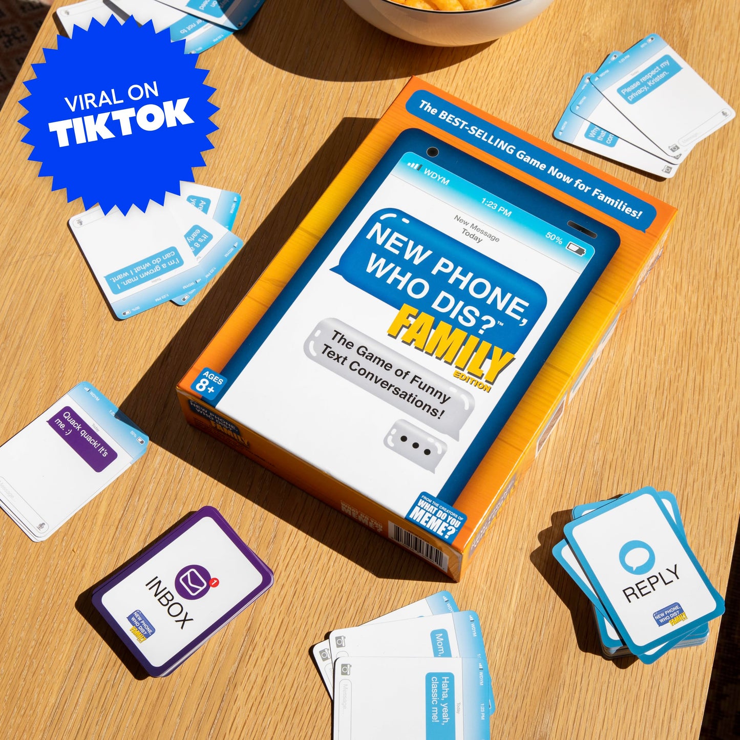 WHAT DO YOU MEME? New Phone, Who Dis? Family Party Game - Multi-colored, Model NPWD432, Perfect for Easter Basket Stuffers