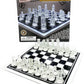 Matty'S Toy Stop Deluxe Clear & Frosted Glass Chess Set (10'') Small
