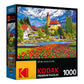 RoseArt 1000 Piece Jigsaw Puzzle - Brienz Town and Flowers, Switzerland - Multi-colored, Paper Material, Model 8700ZZAK
