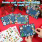 24 Packs Christmas Photo Frame Xmas Craft DIY Picture Frame Ornaments with Stickers Christmas Photo Frame Cards Game DIY Xmas Gi