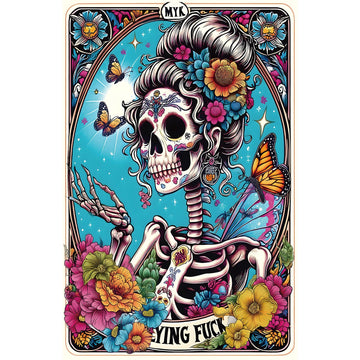 Halloween Sugar Skull 500 Piece Jigsaw Puzzle for mature-themeds Day of The Dead Puzzle with Vibrant Floral Skull Butterflies Playing Cards Art Challenging mature-themed Jigsaw Puzzles for Game Night(15 x23 )