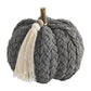 Mud Pie, Gray Braided Rope Pumpkin Sitter, 4 3/4'' X 6 1/2'' Dia