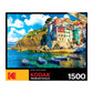 KODAK PREMIUM PUZZLES 1500 Piece Jigsaw Puzzle - Cinque Terre Riomaggiore Village, Multi-colored, Cardboard, Model 8900ZZS