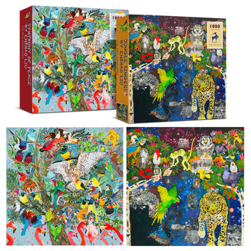 Antelope- 2-Pack-1000 Piece Puzzle For Adults, Symphony Of Peace & Jungle Singers Jigsaw Puzzle 1000 Pieces By Enzhao Liu, No Du