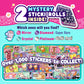 STICKI ROLLS Sticki Bands - Wearable & Shareable Sticker Toy Bracelet | Includes 70 Mini Stickers | 2 Mystery Reveal Sticki Roll