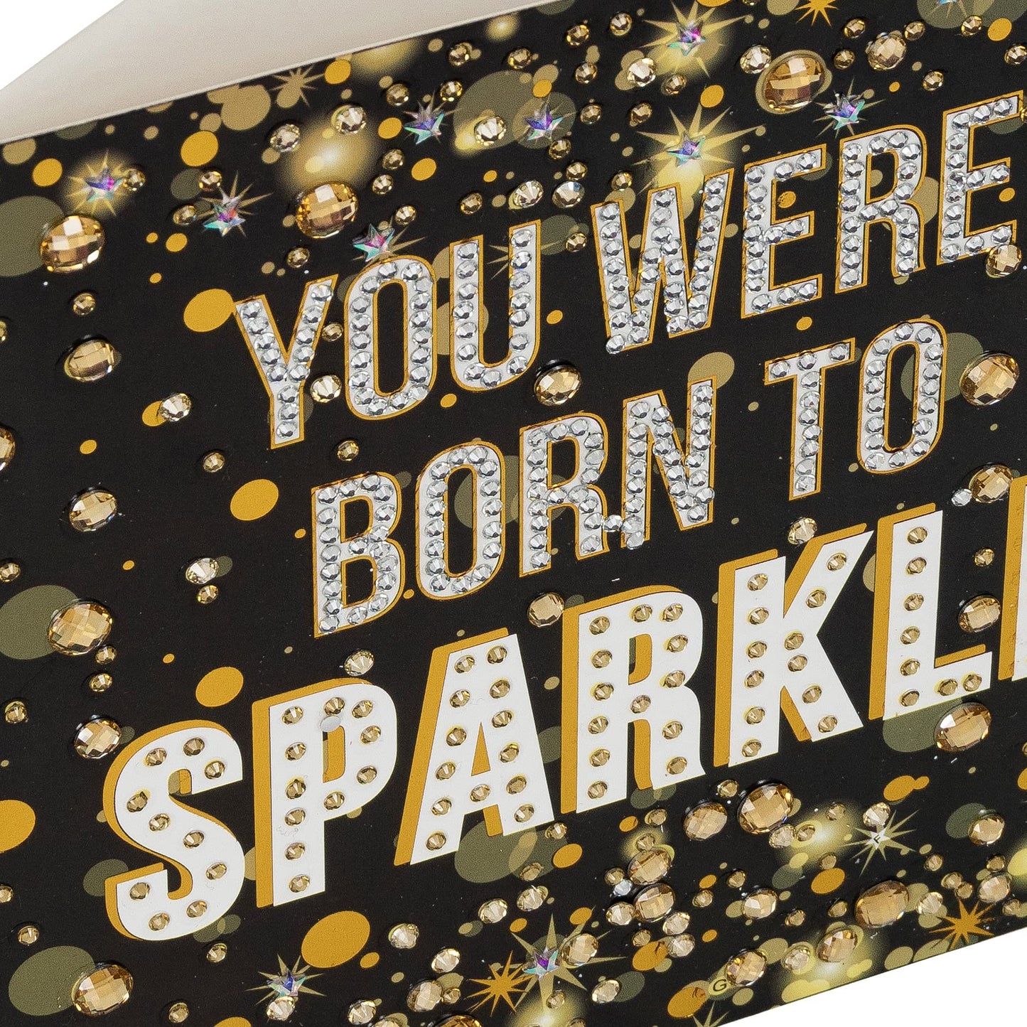 CRYSTAL ART Born to Sparkle Card Kit 18 x 18 cm