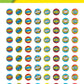 Teacher Created Resources Superhero Mini Stickers Valu-Pak, 3/8 in, Multicolored, 1144 Pieces