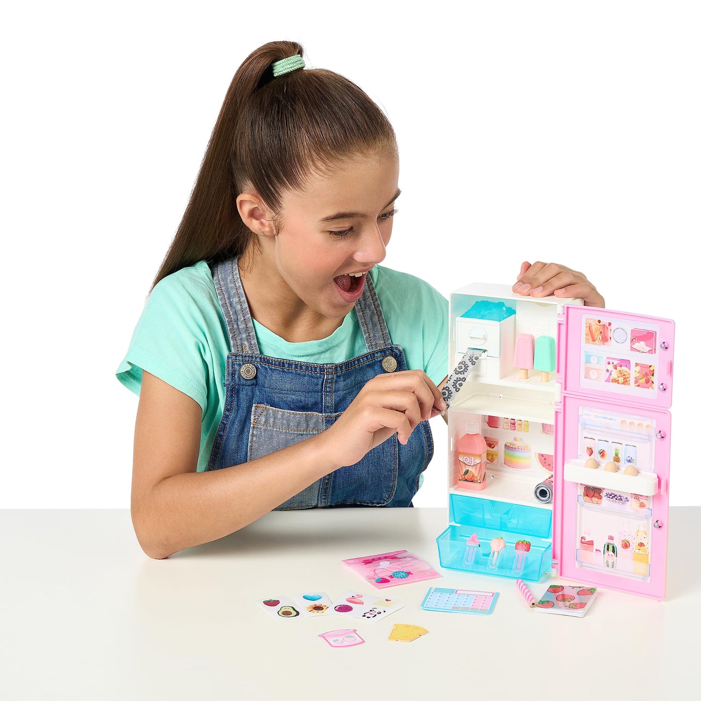 Real Littles Desktop Caddies - Mini Fridge With 20+ Real Working Stationery Surprises Inside! Small
