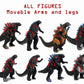 Ezfun Set Of 8 Godzilla Toys Movable Joint Birthday Kids 2019 Action Figures King Of The Monsters Burning Heisei Mecha Ghidorah