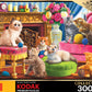 Roseart - Kodak Premium - Kittens By The Fireplace - 3000 Piece Jigsaw Puzzle For Adults