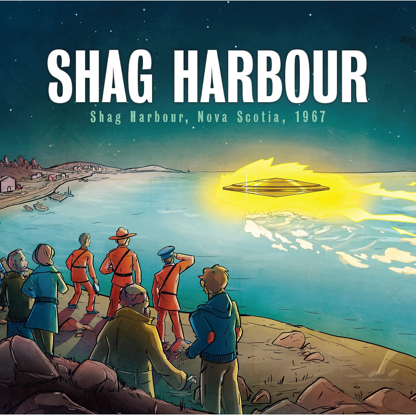 Plexity Labs Ufo Tops - Shag Harbour - Metal Spinning Top - Inspired By The 1967 Shag Harbour, Nova Scotia Ufo Incident - Titani