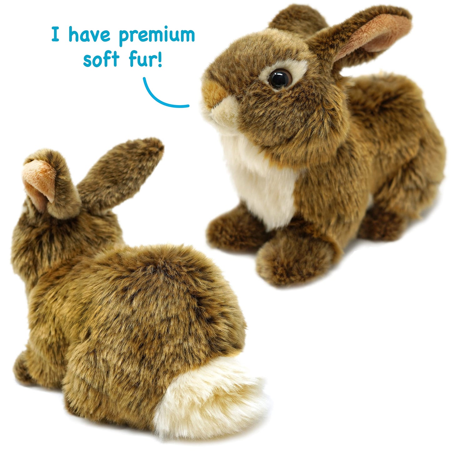 Tigerhart Brigid The Brown Rabbit - 10 Inch Stuffed Animal Plush Bunny