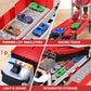 Carrier Truck Race Track Kids Toys, Foldable 3 Layer Car Race Track Playset, Toy Truck Transport Car Carrier & 8 Race Cars, Truc