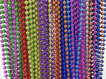 GiftExpress 288 pack Mardi Gras Beads Bulk, Mardi Gras Beads Necklaces Assortment, Throw Beads in Bulk, Gasparilla beads