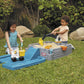Little Tikes Dirt Diggers Excavator Sandbox, 28.5"L x 51"W x 25"H, Plastic, Multicolor, Model 657085M, Includes Lid & Play Sand Accessories