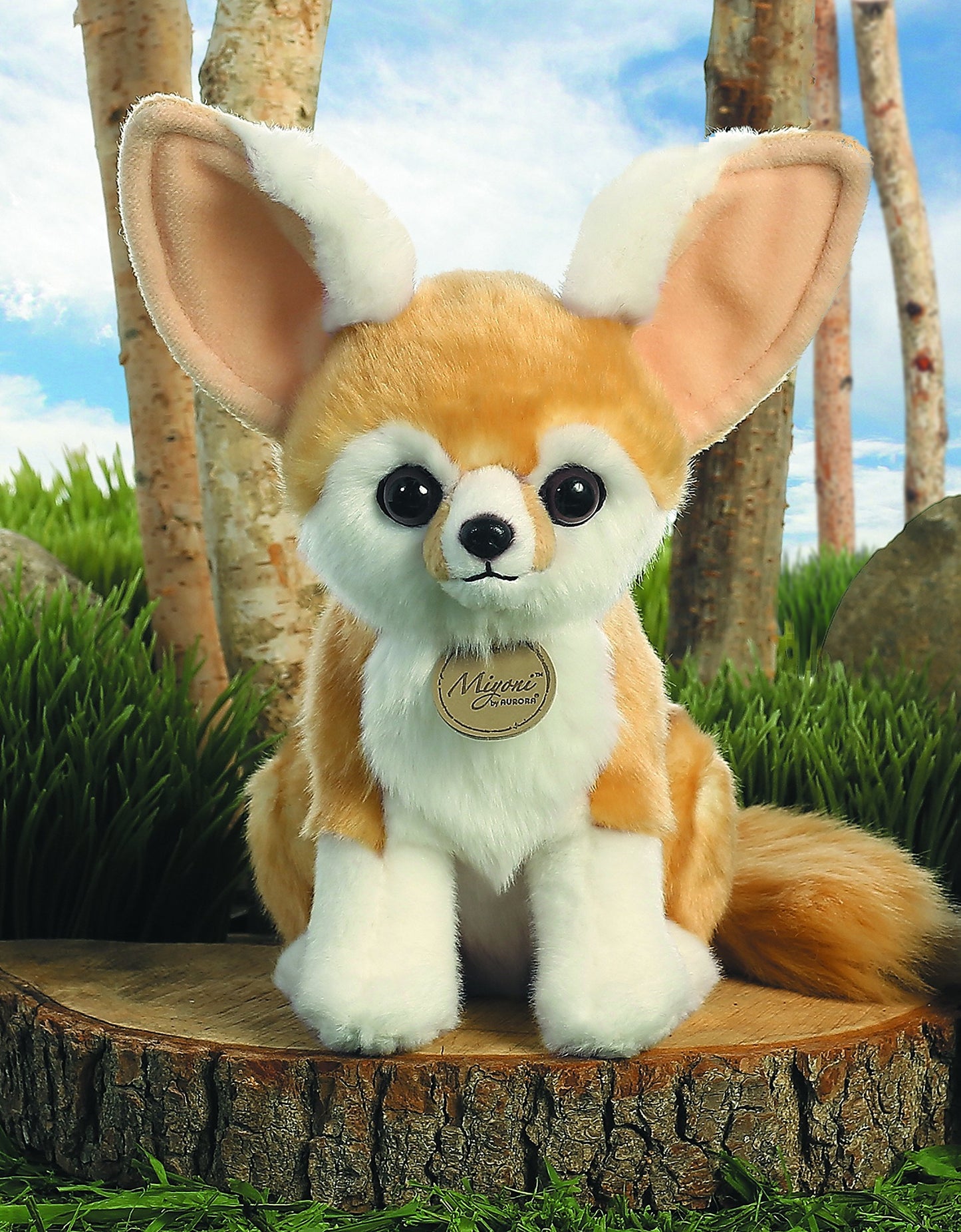 Aurora® Miyoni® Fennec Fox Stuffed Animal - Realistic Detail, Brown, 9 Inches, Polyester, Model 26268