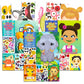 Bendon Publishing Make a Face Sticker Books Set - 3 Activity Books, 450 Stickers, Paper, Colorful Fun for Girls, Kids, Toddlers