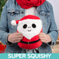 Squishmallows 8-Inch Jack Skellington Santa Plush - Red Soft & Squishy Stuffed Animal Toy - Official Jazwares Disney Collectible