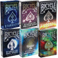 Bicycle Stargazer Collection: 6-Deck Collector'S Bundle With New Moon, Observatory, Nebula, Sunspot, And Falling Star Designs