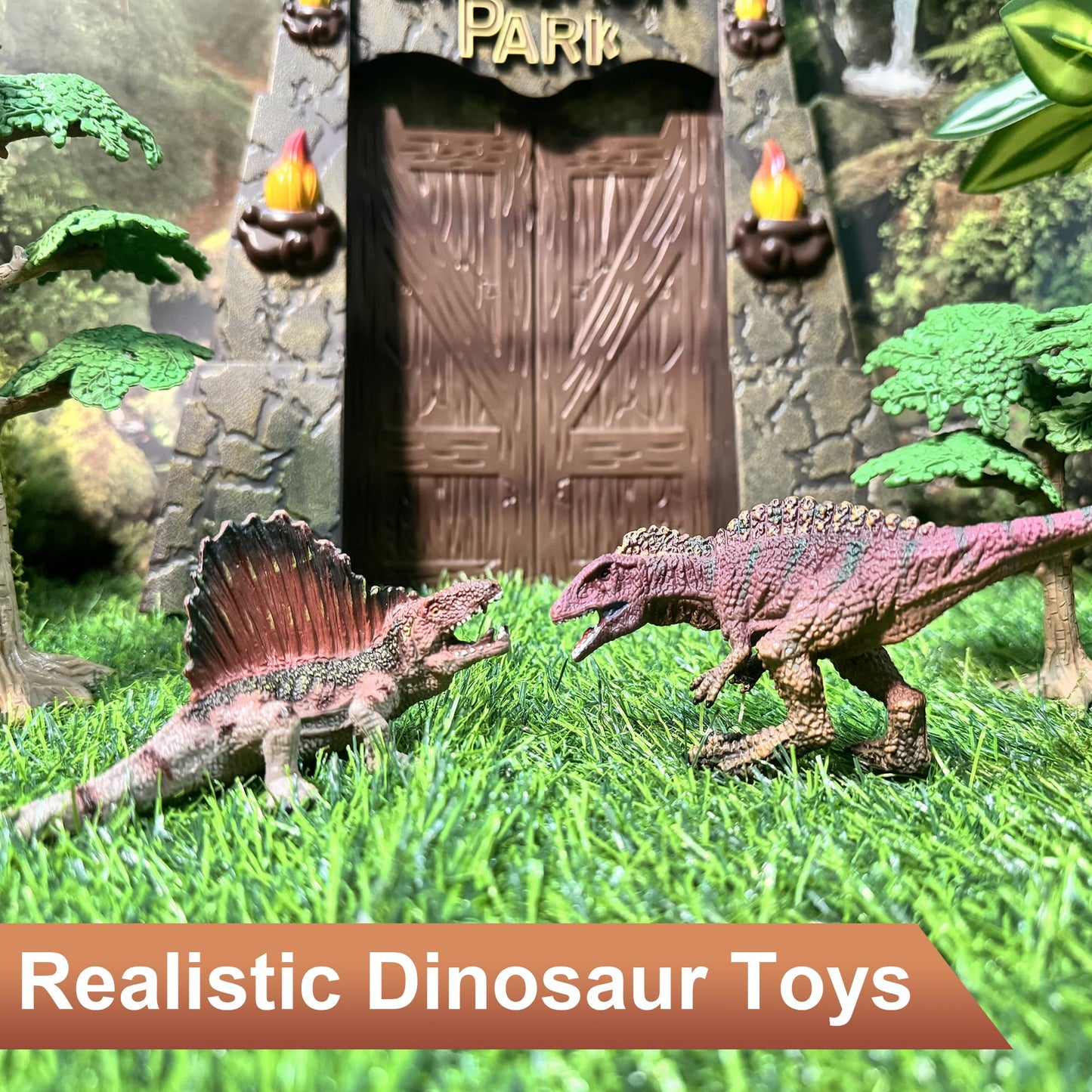 Eku Easyku Large Dinosaur Park Gate Dino Nest Of Eggs Realistic Dinosaur Toys For Kids 3-5 5-7 Jurassic World Dinosaur Toys Steg
