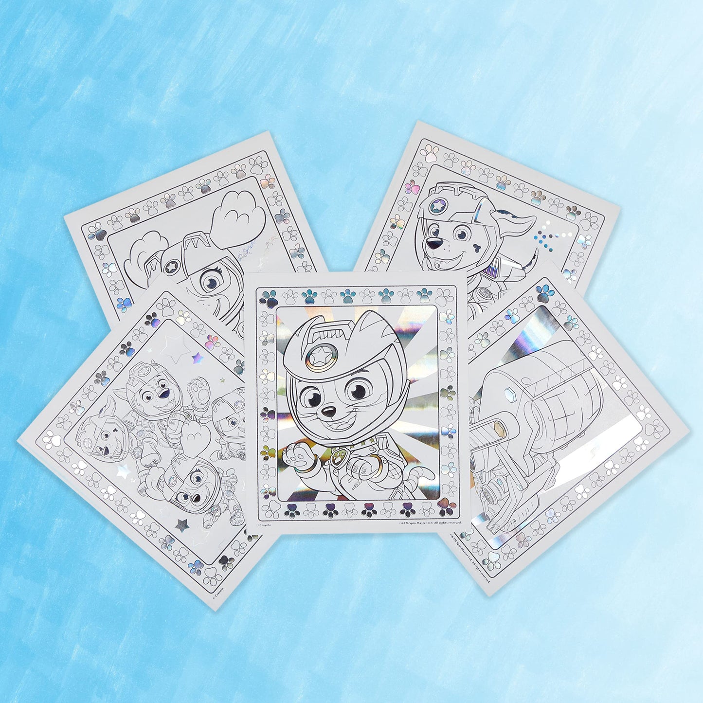 Crayola Paw Patrol Color Wonder Metallic Mess Free Coloring Set, Gift for Kids, 3, 4, 5, 6