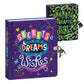 Peaceable Kingdom Secrets, Dreams And Wishes Glow In The Dark 6.25' Lock And Key, Lined Page Diary For Kids