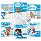 Dvbonike 24Pcs Polar Animals Coloring Books Winter Theme Diy Art Booklet Drawing Pattern Including Arctic Bear Penguin Birthday