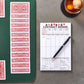 BEST PAPER GREETINGS Contract Bridge Score Pads - 250 Large Print Sheets, Game Scoring Cards, White