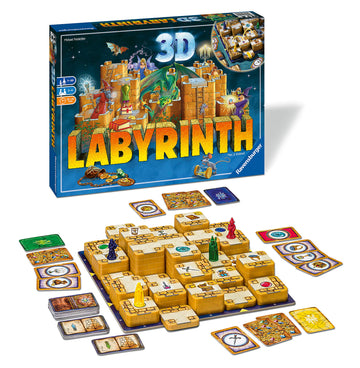 Ravensburger 3D Labyrinth Family Board Game | Easy To Learn Puzzle Game | Engaging Brain Teaser For Kids & Adults | Unique Replay Value