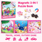 Synarry Unicorn Mermaid Princess Magnetic Puzzles For Toddlers 3-5 Girls, 20 Pieces Travel Puzzles For Kids Ages 4-6, Car Airplane Road Trip Activities Toys For 3 4 5 6 Year Old Girls Birthday Gifts