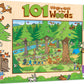 Masterpieces 100 Piece Nature Jigsaw Puzzle For Kids - 101 Things To Spot In The Woods - 14''X19''