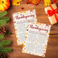 Bltgh Thanksgiving Maze Game Cards Fall Party Activity for Teens and mature-themeds Fun Autumn Holiday Puzzle for Family Gathering 5x7 Inch