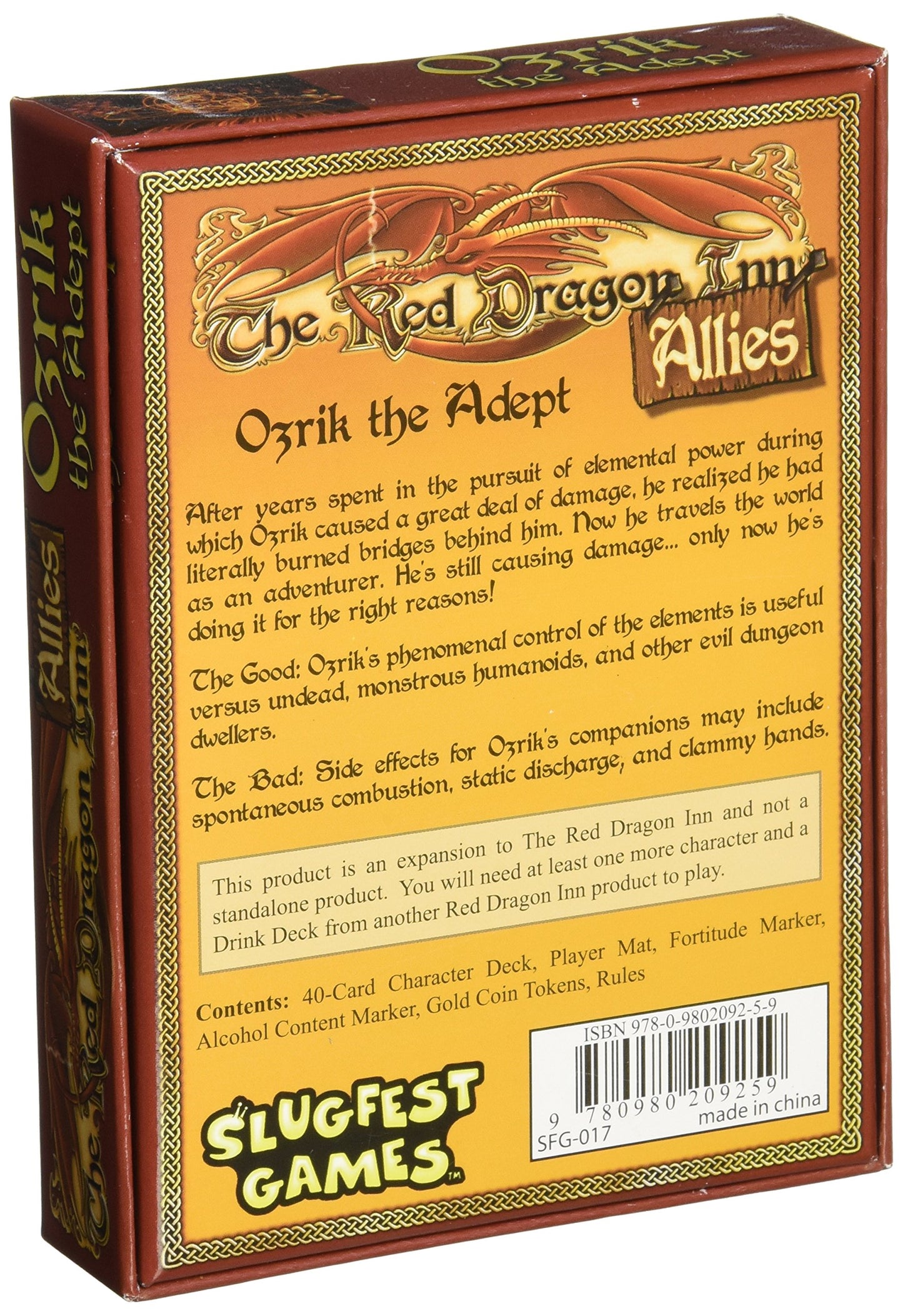 Slugfest Games Red Dragon Inn: Allies - Ozrik The Adept (Red Dragon Inn Expansion) Board Game (Sfg017)