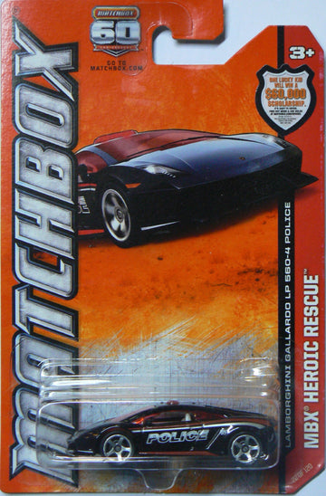 2013 Matchbox - MBX Heroic Rescue - Lamborghini Gallardo LP 560-4 Police