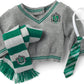 American Girl 18-inch Harry Potter Doll Slytherin Outfit, Gray/Green/Silver Sweater, Tie, Scarf - Model HLH33, Ages 6+