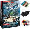 CraftyCrocodile Dungeons and Dragons Essentials Kit - Starter Set with 6 Dice, Figures, Master Screen, Printable Materials - DND 5th Edition