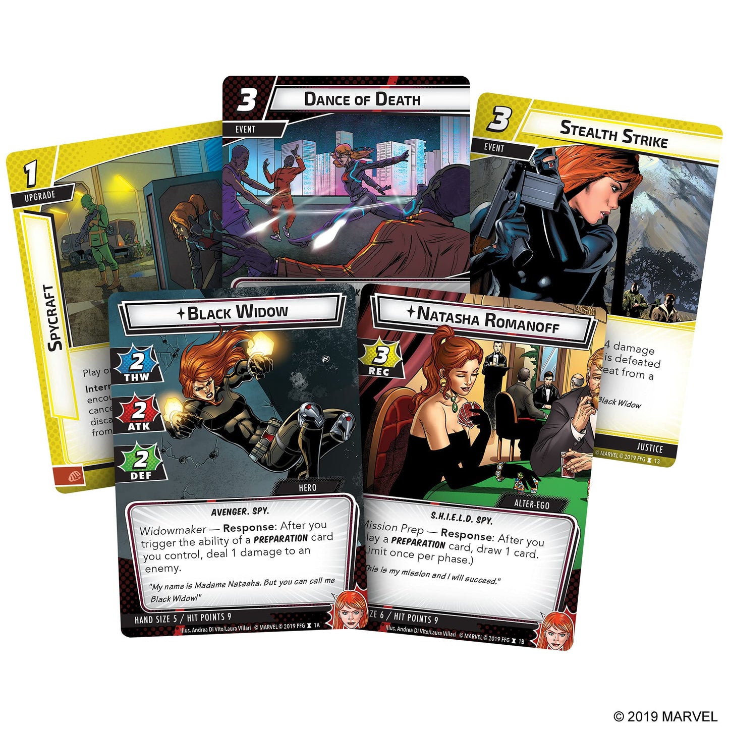 Marvel Champions The Card Game Black Widow Hero Pack - Superhero Strategy Game, Cooperative Game For Kids And Adults, Ages 14+,