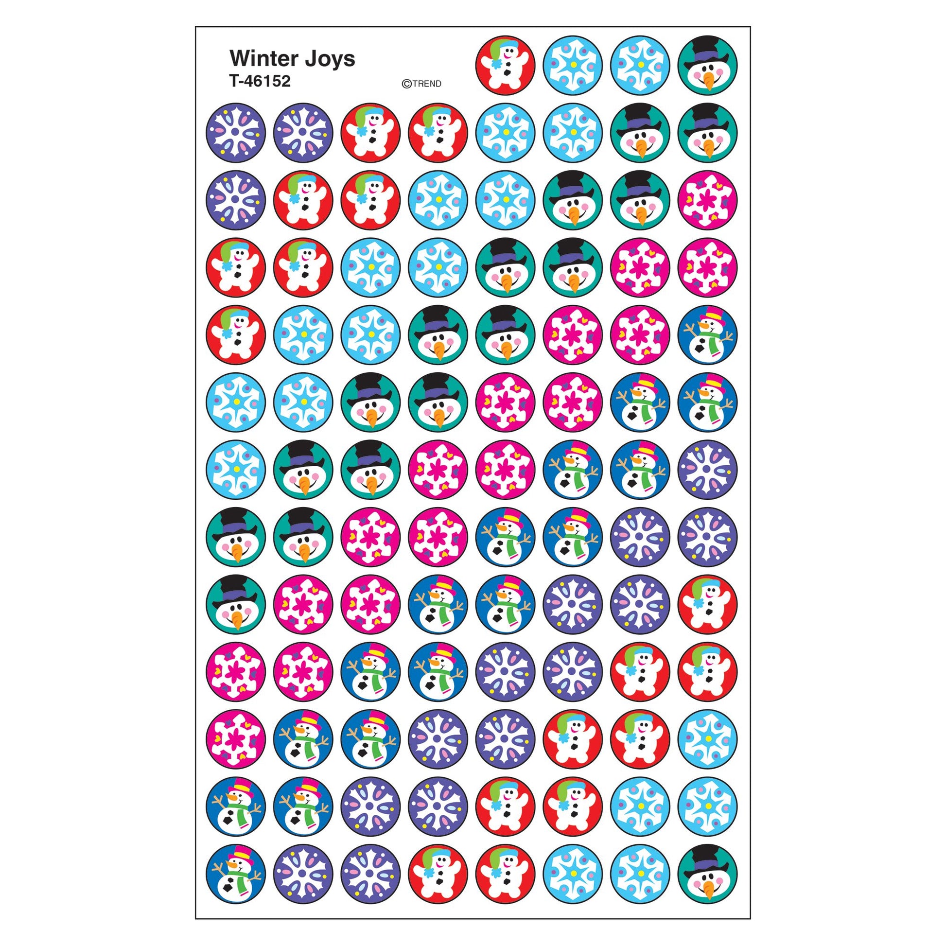 Trend Winter Joys superSpots Stickers, Classroom Incentives, 800 Count