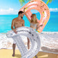 POZA Inflatable Pool Float Chair - Sparkle Confetti Lounge Inflatable Pool Floats  2 Built in Cup Holders & Handles  mature-themed Inflatable Pool Lounger Floating Chair for Beach  Lake & Pool - 48x38 Inch
