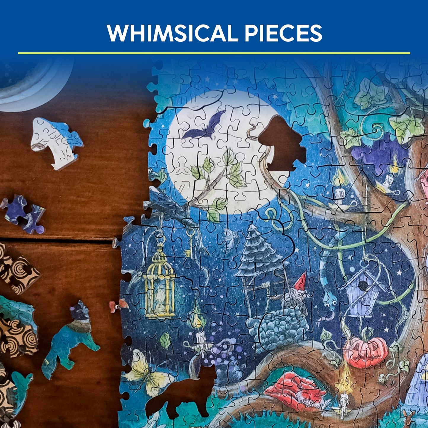 Ravensburger Fantasy Forest - 500-Piece Vibrant Wooden Jigsaw Puzzle | Stress-Reducing Fun | Eco-Friendly Materials | Certified By The Forest Stewardship Council