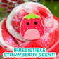 Original Squishmallows Scarlet The Strawberry Premium Cloud Slime, Strawberry-Scented, Party Favors for Kids 8-12, Girl Toys 8-1
