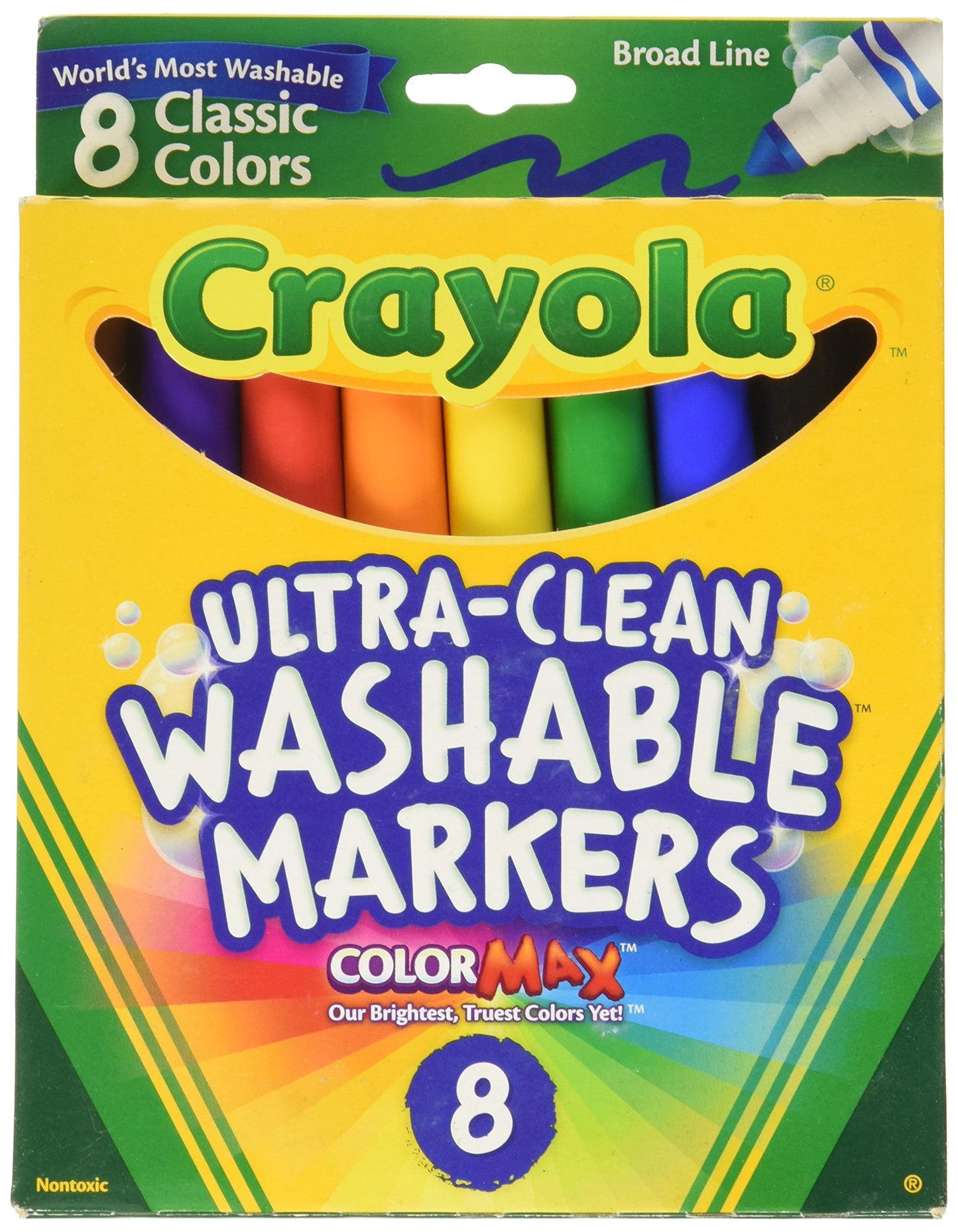Crayola Broad Point Washable Markers - Pack of 5