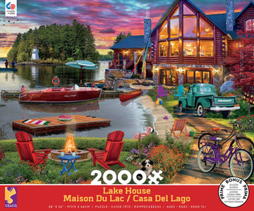 Ceaco - Lake House - 2000 Piece Jigsaw Puzzle
