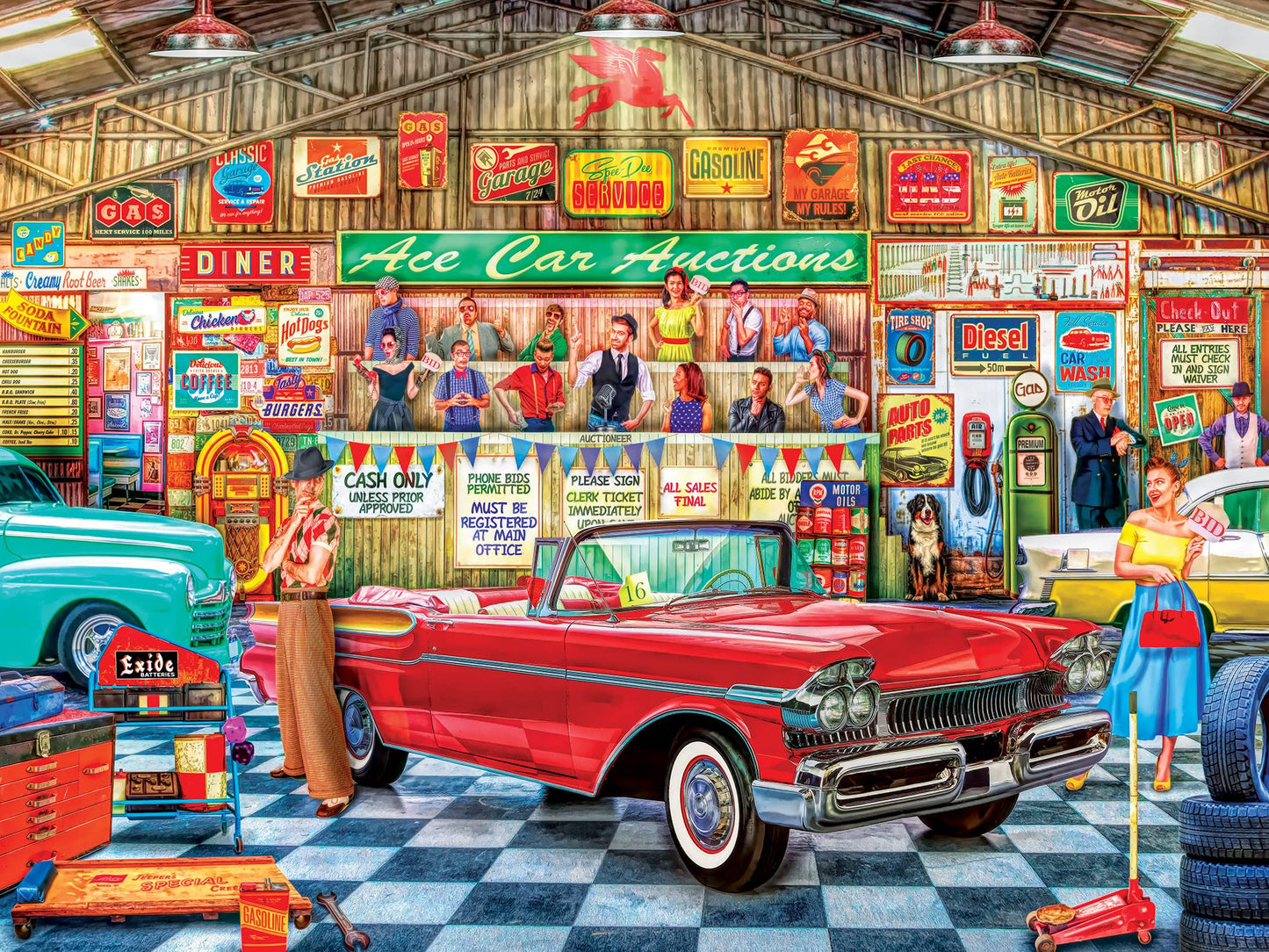 MasterPieces 750 Piece Jigsaw Puzzle for Adults, Family, Or Youth - The Auctioneer - 18x24
