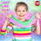 35.16 Fl Oz Cloud Unicorn Slime For Girls 6-8, Funkidz 1040 Ml Rainbow Premade Slime Toy Pack Birthday Party Gifts For Kids