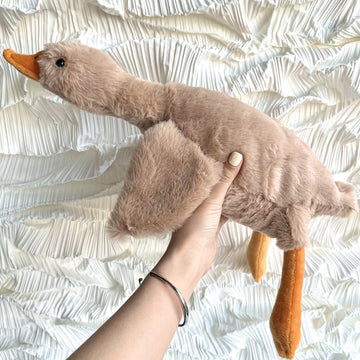 Tanha Goose Stuffed Animal, Soft Goose Plush, Cute Stuffed Goose, Duck Stuffed Animal - 20 Inch, Brown
