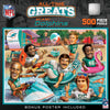 MasterPieces 500 Piece Sports Jigsaw Puzzle for mature-themeds - NFL Miami Dolphins All-Time Greats - 15x21