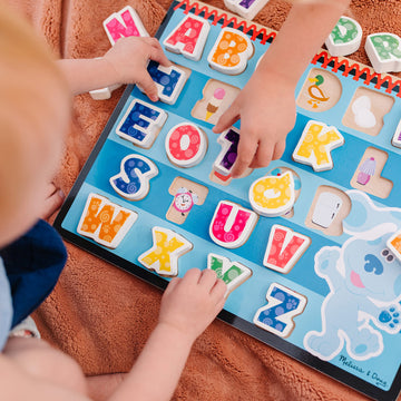 Melissa & Doug Blue'S Clues & You! Wooden Chunky Puzzle - Alphabet (26 Pieces), Multi
